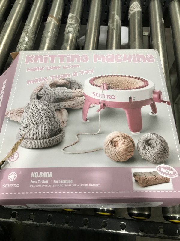 Photo 3 of RVtiooy SENTRO Knitting Machine, Intelligent 40 Needles Knitting Machine Kit, Knitting Machines for Adults Kids DIY Scarves, Hats, Gloves, Christmas and New Year Gifts (S40)