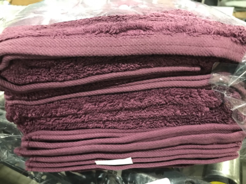 Photo 2 of Superior Egyptian Cotton Pile 6 Piece Towel Set, Includes 2 Bath, 2 Hand, 2 Face Towels/Washcloths, Ultra Soft Luxury Towels, Thick Plush Essentials, Guest Bath, Spa, Hotel Bathroom, Plum