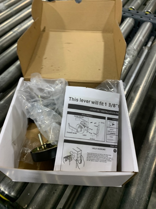 Photo 1 of Crystmetal Privacy Indicator Lever Lock, Occupied Door Handle, Inuse or Vacant for Restrooms,Commercial Grade,for Restaurants,Office Buildings,Hospitals,Matte Black