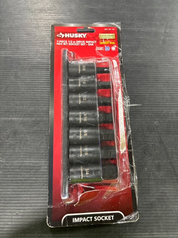 Photo 2 of 1/2 in. Drive Hex Bit Impact Socket Set SAE (7-Piece)