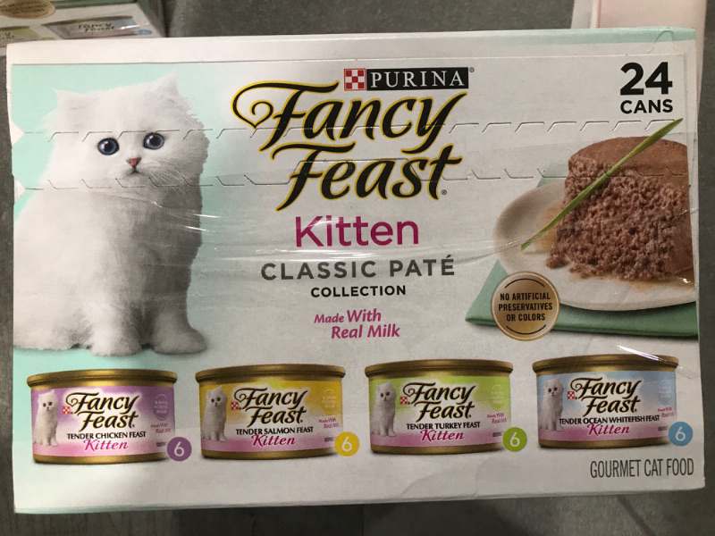 Photo 2 of Purina Fancy Feast Tender Seafood, Turkey, Chicken and Salmon Flavor Variety Pack Wet Cat Food - 4.5lbs/24pk