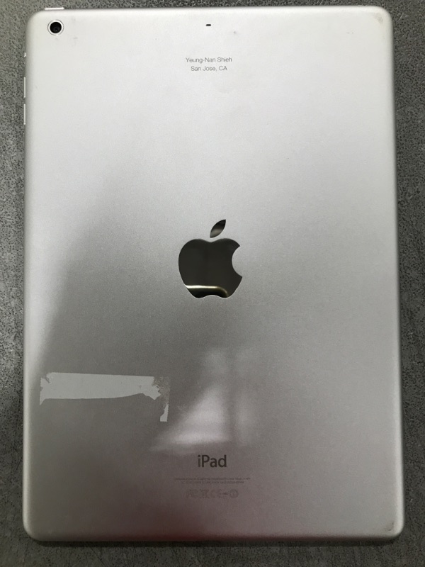 Photo 1 of Apple iPad Tablet used Model A1474 serial number (DVGLRH5AFK14)