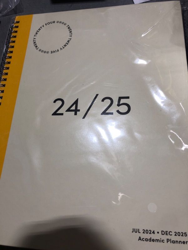 Photo 2 of Riley's Planner 2024-2025 Academic Year, 18-Month Simple Weekly Planner - Streamlined Weekly & Monthly Agenda Planner, Sturdy Cover, Notes Pages, Twin-Wire Binding (8.5 x 11 inch, Cream)