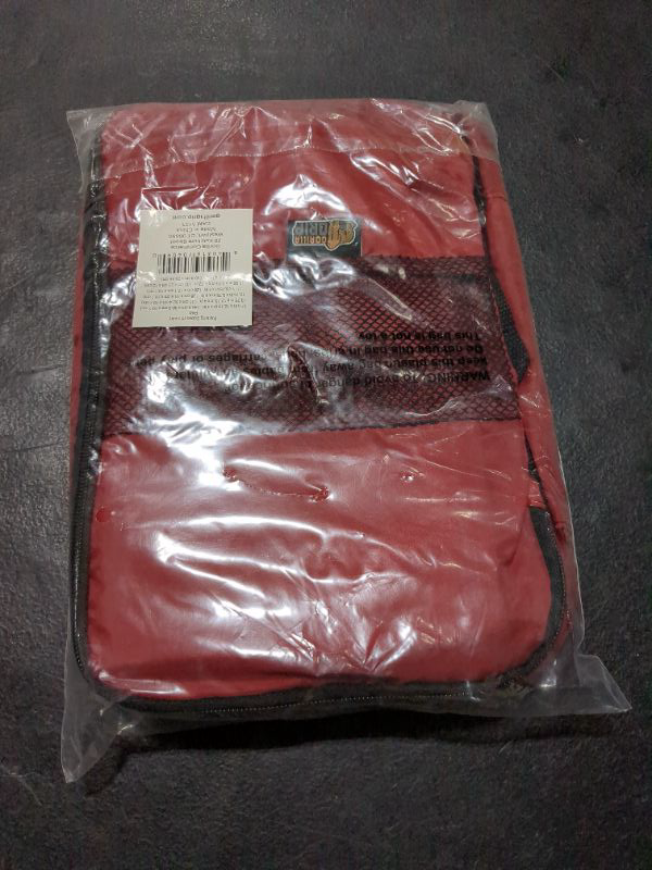 Photo 1 of Gorilla Grip 6 Set Packing Cubes, Travel Essentials for Suitcases, Breathable Mesh Organizer Bags for Clothes Toiletries Shoes and Laundry, Luggage and Backpack Carry On Airplane Accessories Red