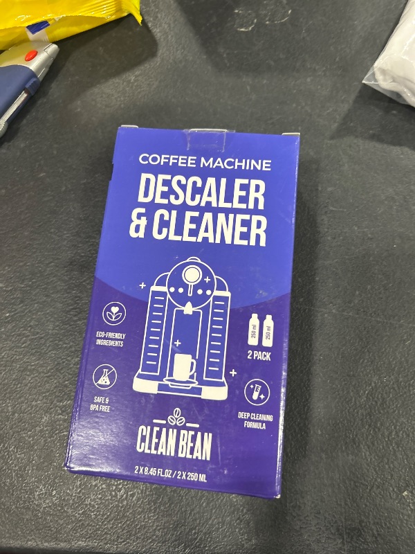 Photo 2 of CLEANBEAN (2 Bottles) Universal Descaling Solution - Effective Coffee Maker Cleaner Compatible with Delonghi, Keurig, Nespresso, Breville, Ninja, Easy-to-Use Liquid Coffee Machine Descaler - 4 Uses