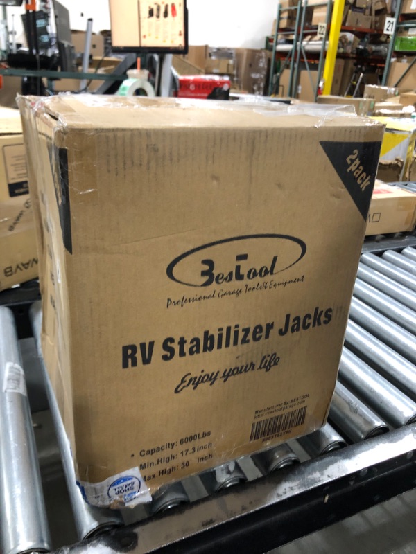 Photo 4 of BESTOOL RV Supports Stabilizer Jacks, Travel Trailer Stabilizer Jacks Camper Jack Stands from 17.3" to 30", 3 Ton 6,000 lbs Capacity, 2PC (Updated Version)