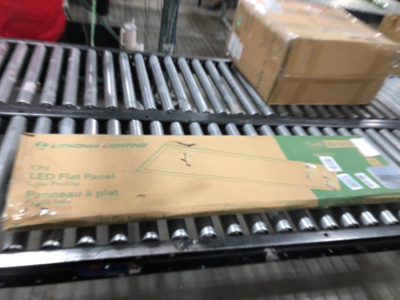 Photo 1 of Lithonia Lighting CPX 1X4 ALO7 SWW7 M4 1 ft. x 4 ft. LED Flat Panel Ceiling Light Fixture for Shop Lighting & Home Improvement, Adjustable Light Output 2400-4000 Lumens, 3500K-5000K Switchable CCT