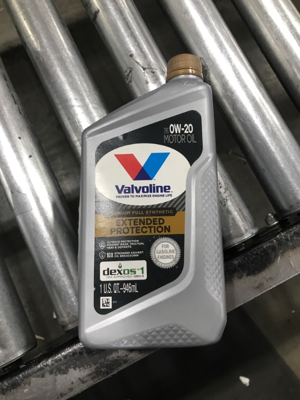 Photo 2 of Valvoline Extended Protection Full Synthetic Motor Oil SAE 0W-20 1 QT