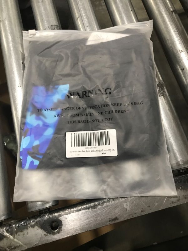 Photo 1 of DEVOROPA Men's Athletic Swim Jammers Square Leg Compression Swim Brief Trainning Swimsuit Quick Dry Bathing Swimming Shorts Black/Camouflage 3XL