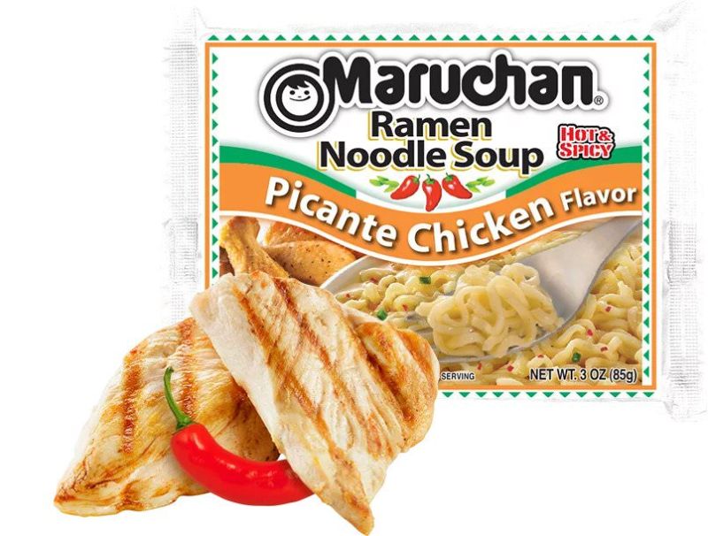 Photo 1 of Maruchan Picante Chicken Ramen Noodle Flavor 3 Oz Shelf Stable Package 24 Packs
