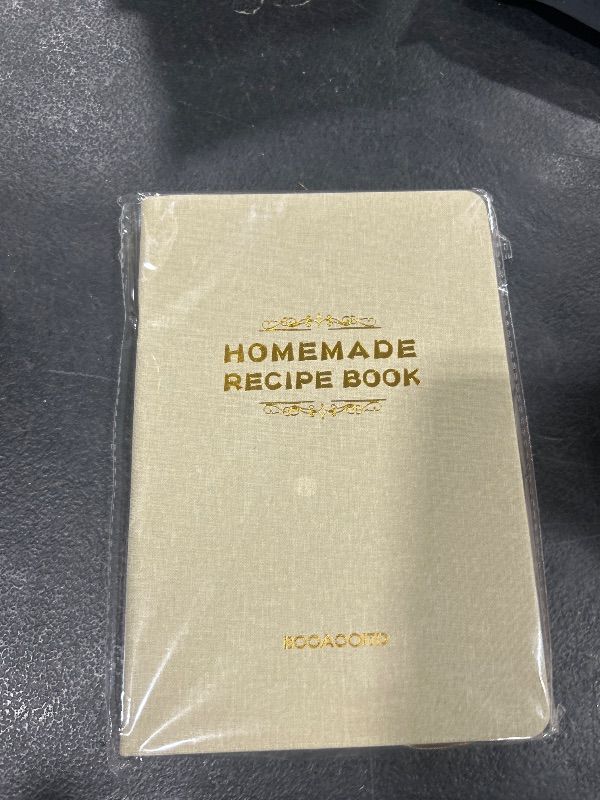 Photo 1 of BOOAOOITD The Perfect Recipe Notebook To Write In Your Own Recipes - Aesthetic Blank Recipe Book with Waterproof Cover - Simplified Blank Cookbook to Organize Your Recipes