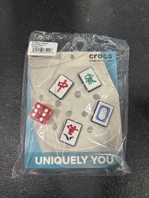 Photo 2 of Crocs Jibbitz 5-Pack Trendy Shoe Charms | Jibbitz for Crocs, Mahjong, Small