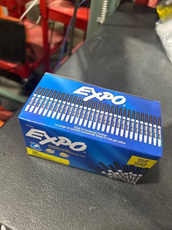 Photo 2 of Expo Low Odor Ultra Fine Black Dry Erase Markers