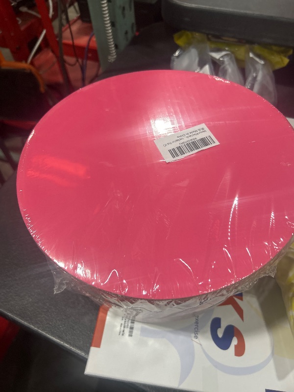 Photo 2 of Bekoetoz 40 Pack Cake Boards Round 10 Inch Disposable Cake Plate Corrugated Cardboard Circles Cake Base Decorating Supplies (Pink 10")