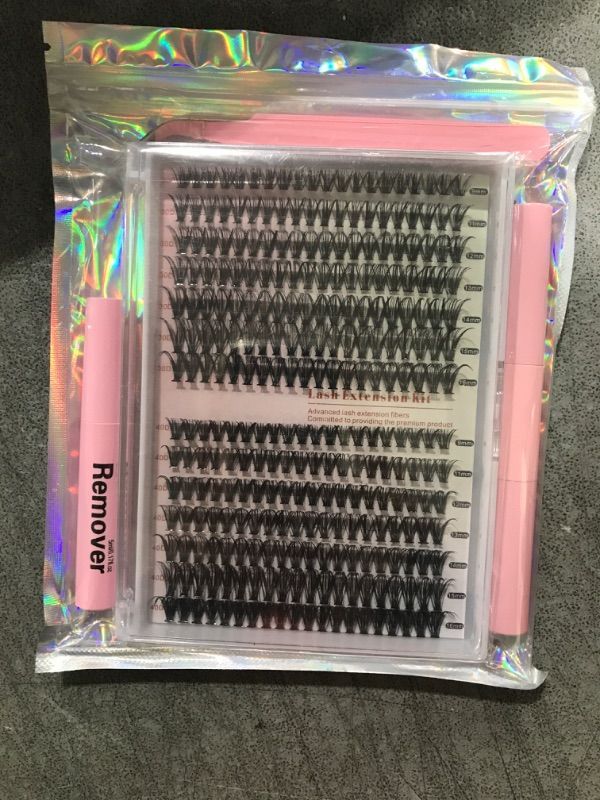 Photo 2 of [280pcs Newest] Natural Lash Clusters Kit: DIY Eyelash Extension Kit, Individual Lashes, Wispy Lash Clusters, Fluffy Clusters, Mink Lash Clusters, Volume Lash Set