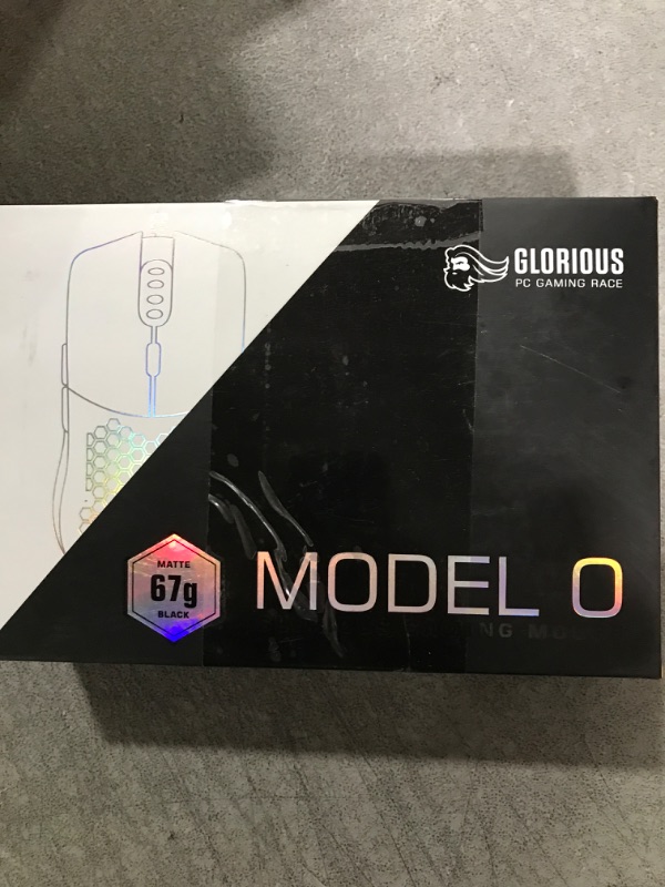 Photo 2 of Glorious Model O Wired Gaming Mouse 67g Superlight Honeycomb Design, RGB, Pixart 3360 Sensor, Omron Switches, Ambidextrous - Matte Black Matte Black Standard Model O (Ambidextrous)