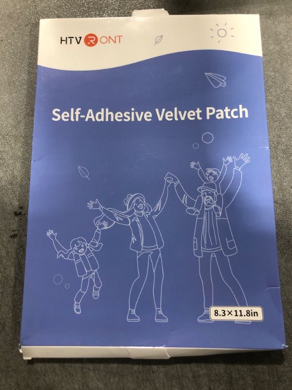 Photo 2 of HTVRONT Velvet Repair Patch, 10 Sheets 8.3×11.8in Velvet Couch Patch Repair Fabric, Fabric Patches Self Adhesive for Furniture, Sofas, Car Seats and Pillow(Grey)