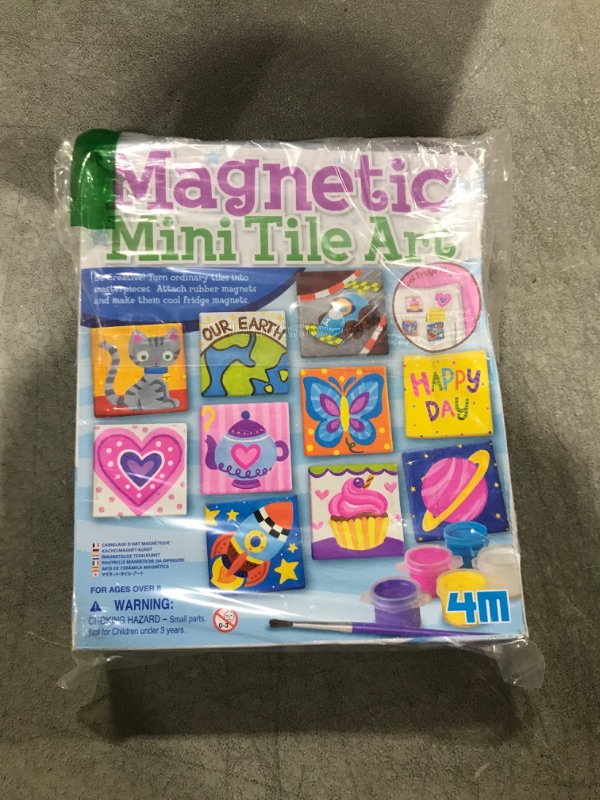 Photo 2 of 4M Magnetic Mini Tile Art, Art & Crafts DIY Kit, For Boys & Girls Ages 8+