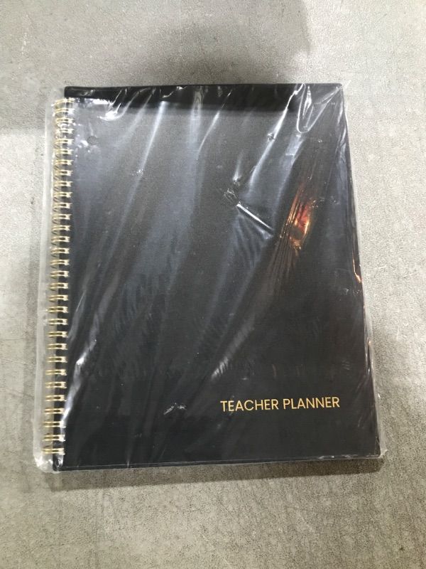 Photo 2 of SUNEE Teacher Planner 2024-2025 Academic Year, Lite Lesson Planner Book 8.5"x11" Daily Weekly and Monthly Organizers, Jul 2024 - Jun 2025 Plan Book with Pocket Folder, Color Tabs, Black