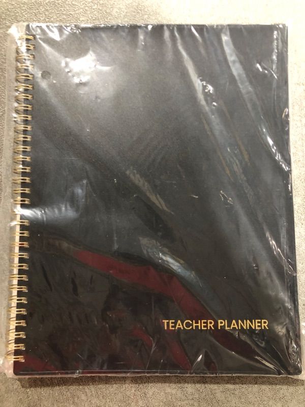 Photo 2 of SUNEE Teacher Planner 2024-2025 Academic Year, Lite Lesson Planner Book 8.5"x11" Daily Weekly and Monthly Organizers, Jul 2024 - Jun 2025 Plan Book with Pocket Folder, Color Tabs, Black