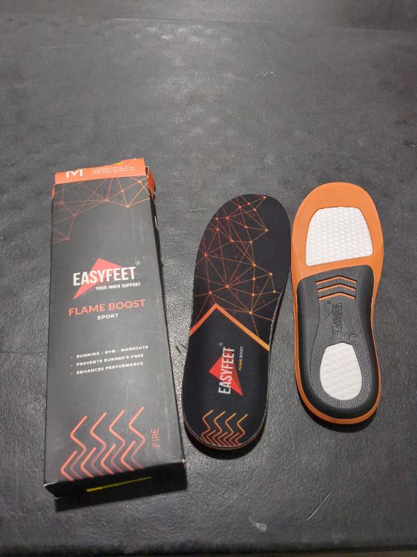 Photo 2 of {New 2021} Sport Athletic Shoe Insoles Men Women - Ideal for Active Sports Walking Running Training Hiking Hockey - Extra Shock Absorption Inserts - Orthotic Comfort Insoles for Sneakers Running Shoes