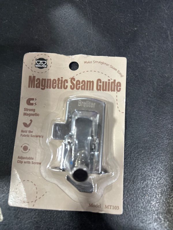 Photo 1 of Breliter Magnetic Seam Guide for Sewing Machine - MT103 Sewing Guide with Fasten Clip Hem for Walking Foot Sewing Machine Hemming Sewing Supplies Accessories