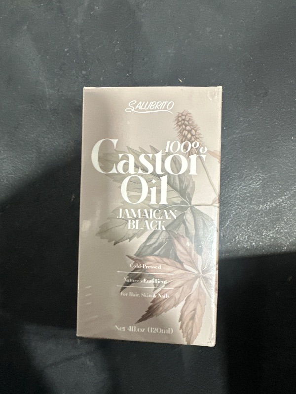 Photo 2 of Salubrito 4fl.oz Organic Castor Oil for Lashes, Brows, Hair, and Skin - 100% Pure, Unrefined, Cold-Pressed Body & Hair Oil with Lash and Brow Brush Set