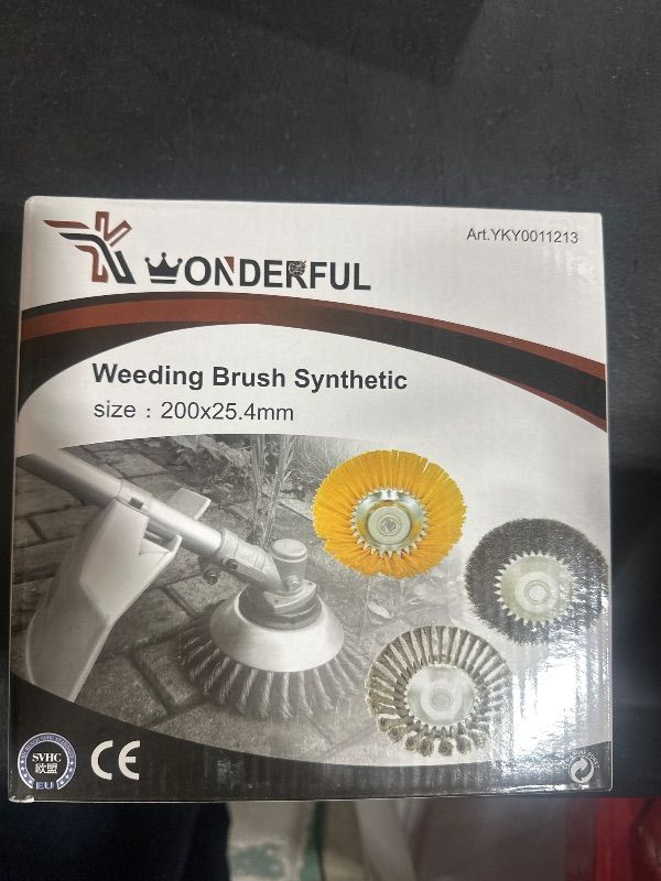 Photo 1 of 8" Unbreakable Wired Trimmer Blade,Lightweight Power Rotary Scissors Lawn Trimmer,Wired Weed Cutter Universal Attachments Head,Unbreakable Wire Trimmer Blade,Steel Wire Wheel Brush Weed Trimmer Head