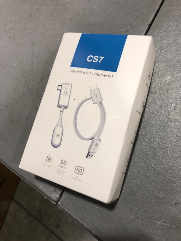 Photo 1 of SmartSee Wireless USB C to HDMI Display Adapter Screen Mirror Cast Extend for iPhone 15 & USB C Equiped Phone Laptop HDMI Transmitter and Receiver | No Setup Real Plug n Play