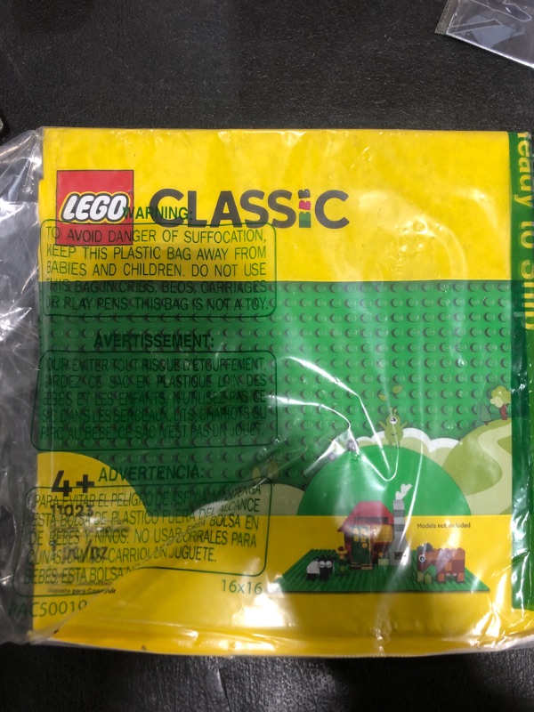 Photo 2 of LEGO Classic Green Baseplate, Creative Toy for Back to School, Square 32x32 Stud Foundation to Build and Display Brick Creations, Great for Grassy Nature Landscapes and Back to School Supplies, 11023 Paper package Baseplate Green Baseplate