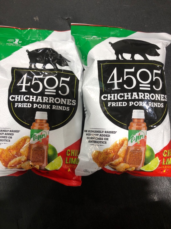 Photo 1 of 2 PACK 4505 Meats Chicharrones Tajin 2.25oz