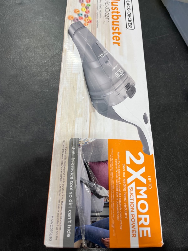 Photo 2 of Black+Decker dustbuster QuickClean Cordless Handheld Vacuum (HNVC215B10)