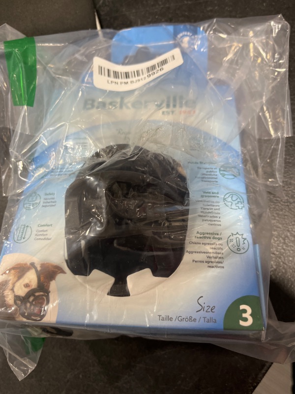 Photo 2 of BASKERVILLE Ultra Dog Muzzle- Black Size 3