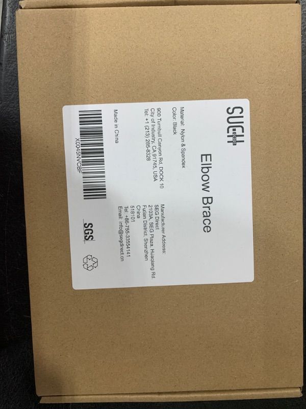 Photo 1 of SUEH DESIGN Elbow Brace for Tendonitis and Tennis Elbow, Golfers Elbow for Men Women, One Pair Elbow Wraps, Support for Weightlifting, Injury Recovery, Pain Relief, Black