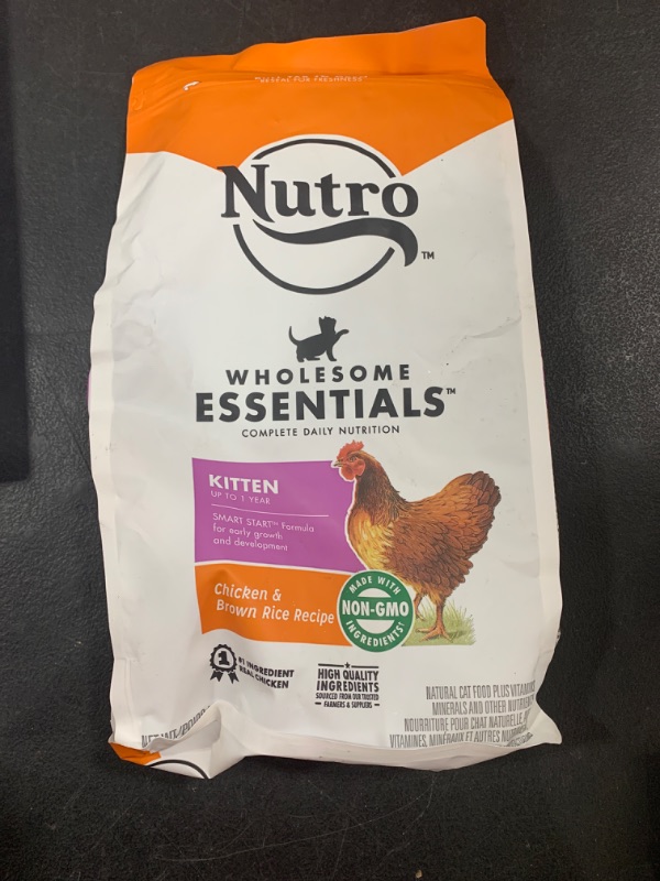 Photo 2 of Nutro Wholesome Essentials Cat Food, Chicken & Brown Rice Recipe, Kitten - 48 oz