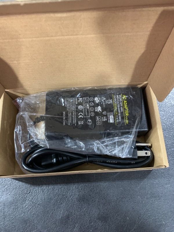 Photo 1 of 48V 3A Mains AC Adapter 48V 144W Power Supply AC 100-240V to DC 48V 3A 144W LED Transformer Cord Connector Size: 5.5 X 2.5mm US Plug for 48V Electrical Products.