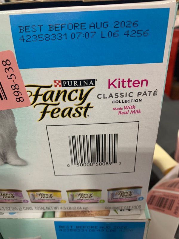 Photo 2 of Purina Fancy Feast Tender Seafood, Turkey, Chicken and Salmon Flavor Variety Pack Wet Cat Food - 4.5lbs/24pk