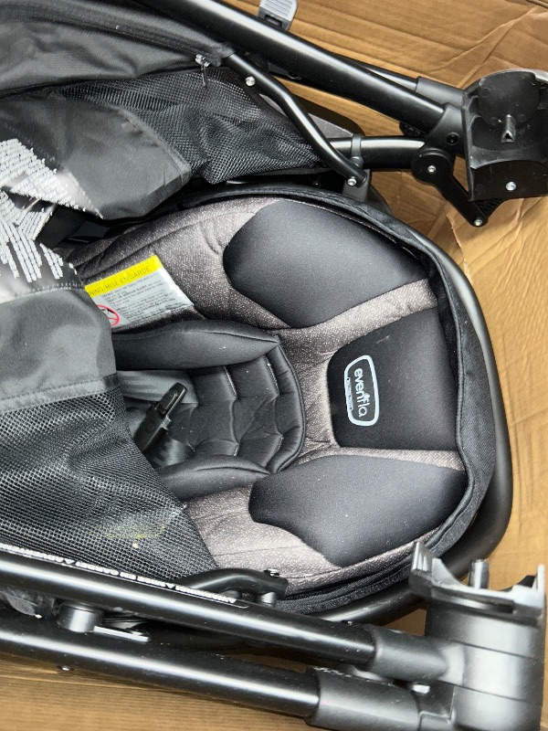 Photo 2 of (parts only) Evenflo Pivot Modular Travel System with LiteMax Infant Car Seat with Anti-Rebound Bar (Casual Gray)