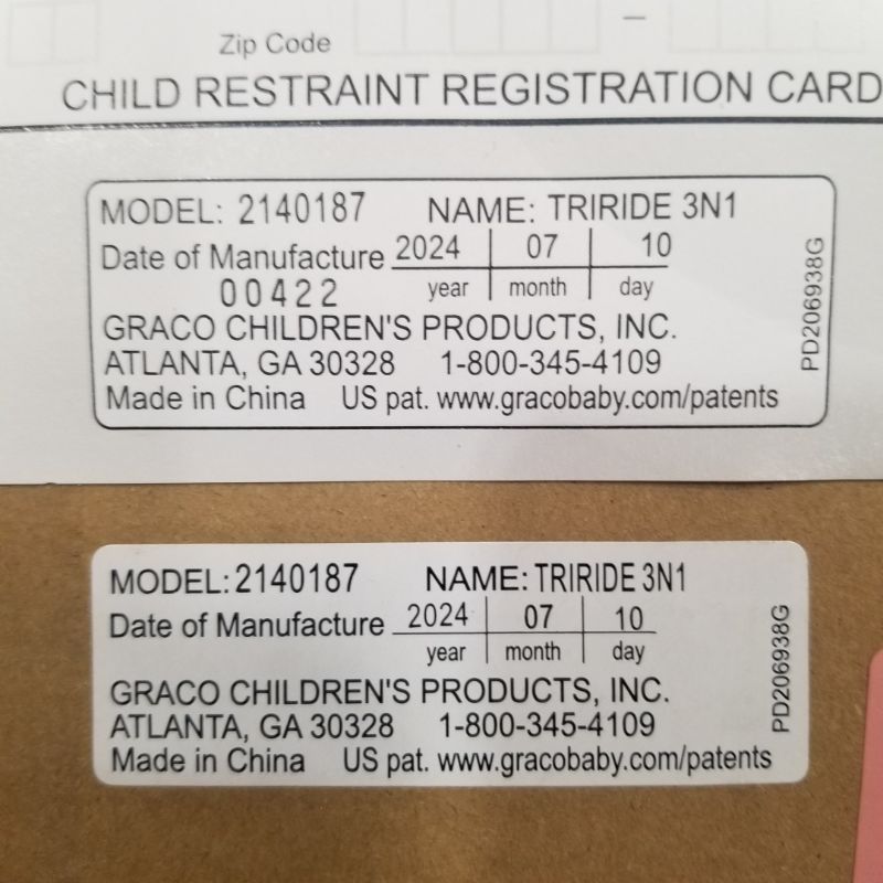 Photo 3 of *MISSING A CUPHOLDER, ONLY 1*
Graco TriRide 3 in 1 Car Seat 3 Modes of Use from Rear Facing to Highback Booster Car Seat