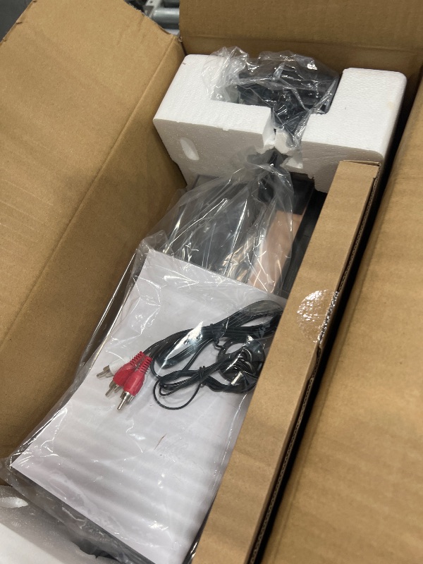 Photo 1 of Turntable Record Player Wireless Output Carbon Fiber Tonearm Vinyl Players Aluminium Platter Belt-Drive LP Turntables 33 1/3&45 RPM Audio Phono RCA Line Out ATN3600L MM Cartridge Pale Walnut White