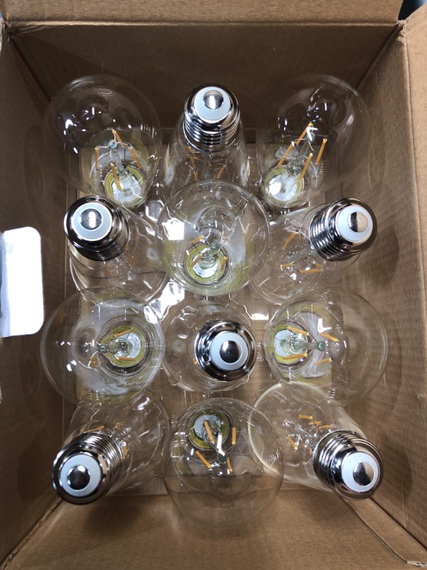 Photo 2 of (READ FULL POST) winsaLED Light Bulbs 40 Watt, 2700K Soft Warm Light Bulbs, ST19 Edison Bulbs Design, LED 4W with 450lm Output, E26 Medium Base, High CRI 90+, Not dimmable, Pack of 12