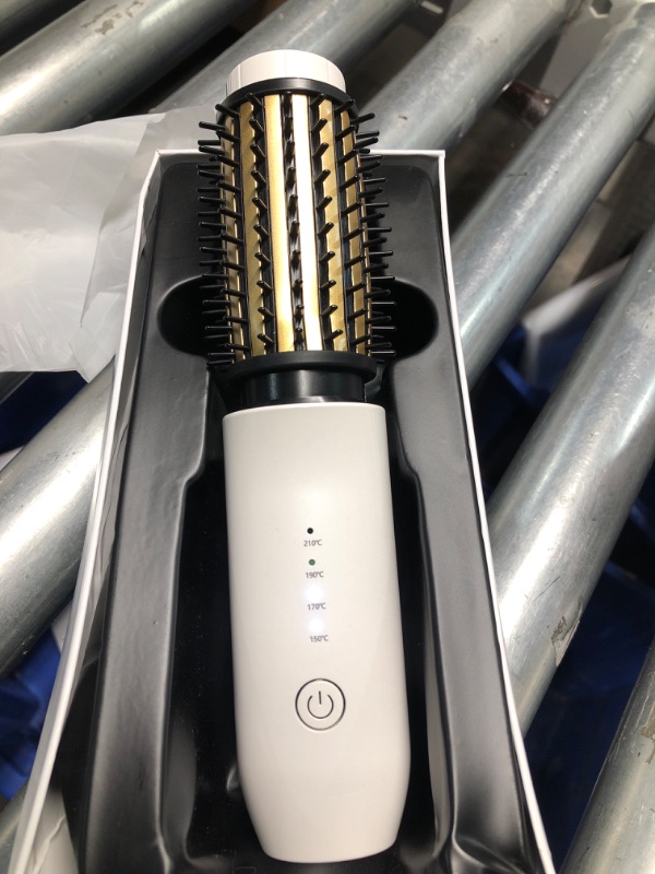 Photo 2 of ***(MISSING CHARGER) ***
Cordless Hair Straightener Brush - Portable Straightening Brush for Travel, Mini Ionic Hot Comb Straightener for Women, Lightweight on-The-go, Cordless & Fast Charger Dual Power (White)