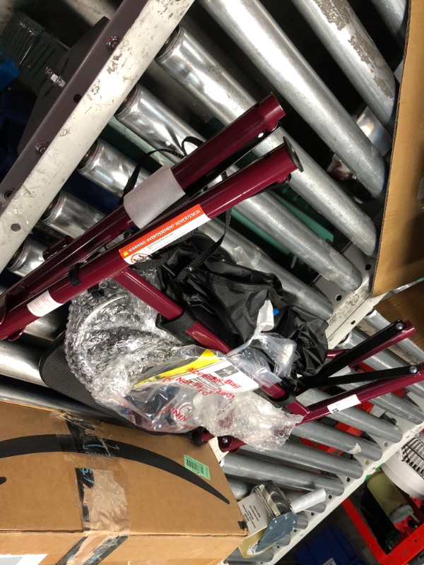 Photo 3 of ***USED - LIKELY MISSING PARTS - UNABLE TO VERIFY FUNCTIONALITY***
Medline Steel Rollator Walker Burgundy 350 lbs Capacity