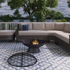 Photo 1 of Ove Decors 15PFP-BEDF28-CHDRY Bedford 28 Inch Wood Burning Round Dark Charcoal Fire Pit
 