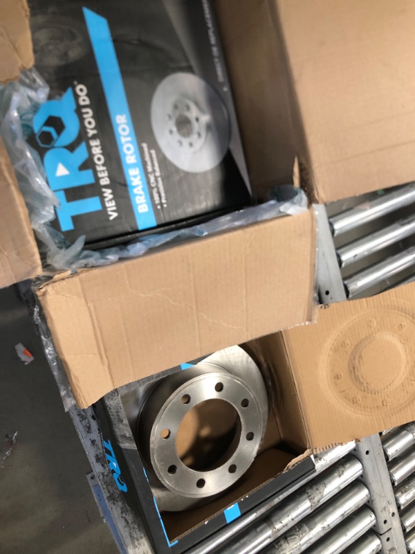 Photo 2 of (minor use) TRQ Front Brake Rotors Set Vented Compatible with 2000-2005 Ford Excursion 1999-2004 F-250 Super Duty F-350 Super Duty 2001-2003 F-450 Super Duty 2000-2003 F-550 Super Duty