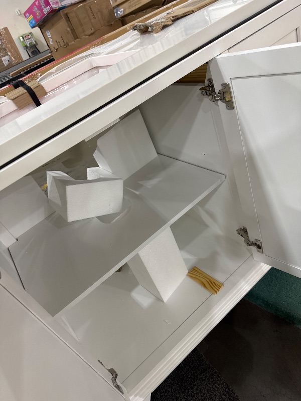 Photo 4 of *PHOTO FOR REFERENCE** Boston 36 in. W x 22 in. D x 36 in. H Single Sink Bath Vanity Center in White with 