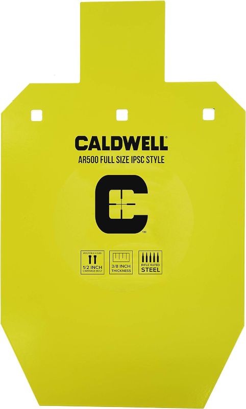 Photo 1 of ?Caldwell Full Size IPSC Gong Steel Plate Target 18? x 30? 3/8? Thick