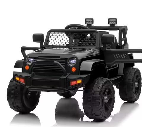 Photo 1 of 12-Volt Kids Ride On Truck Car with Remote in Black

