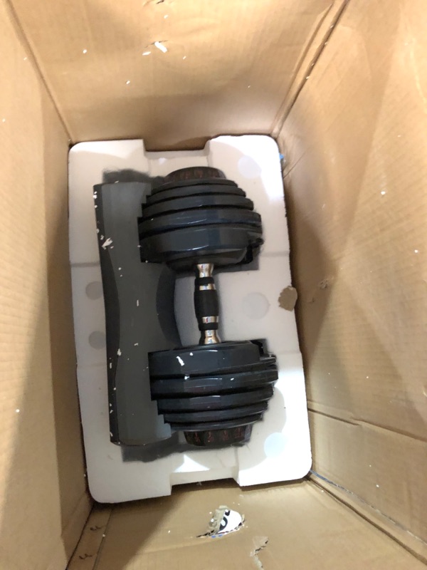 Photo 4 of ***DAMAGED - CRACKED - SEE PICTURES***
Bowflex SelectTech 552 Adjustable Dumbbells, 52.5 Pound Pair, 105 Pounds Total