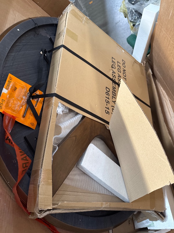 Photo 1 of Signature Design by Ashley Lyncott Traditional Round Dining Room Table, Seats up to 4, Brown